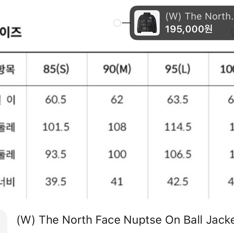 (W) The North Face Nuptse On Ball Jacket Black 착용 스타일