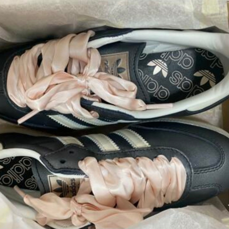 (W) Adidas Samba OG Core Black Off White 착용 스타일
