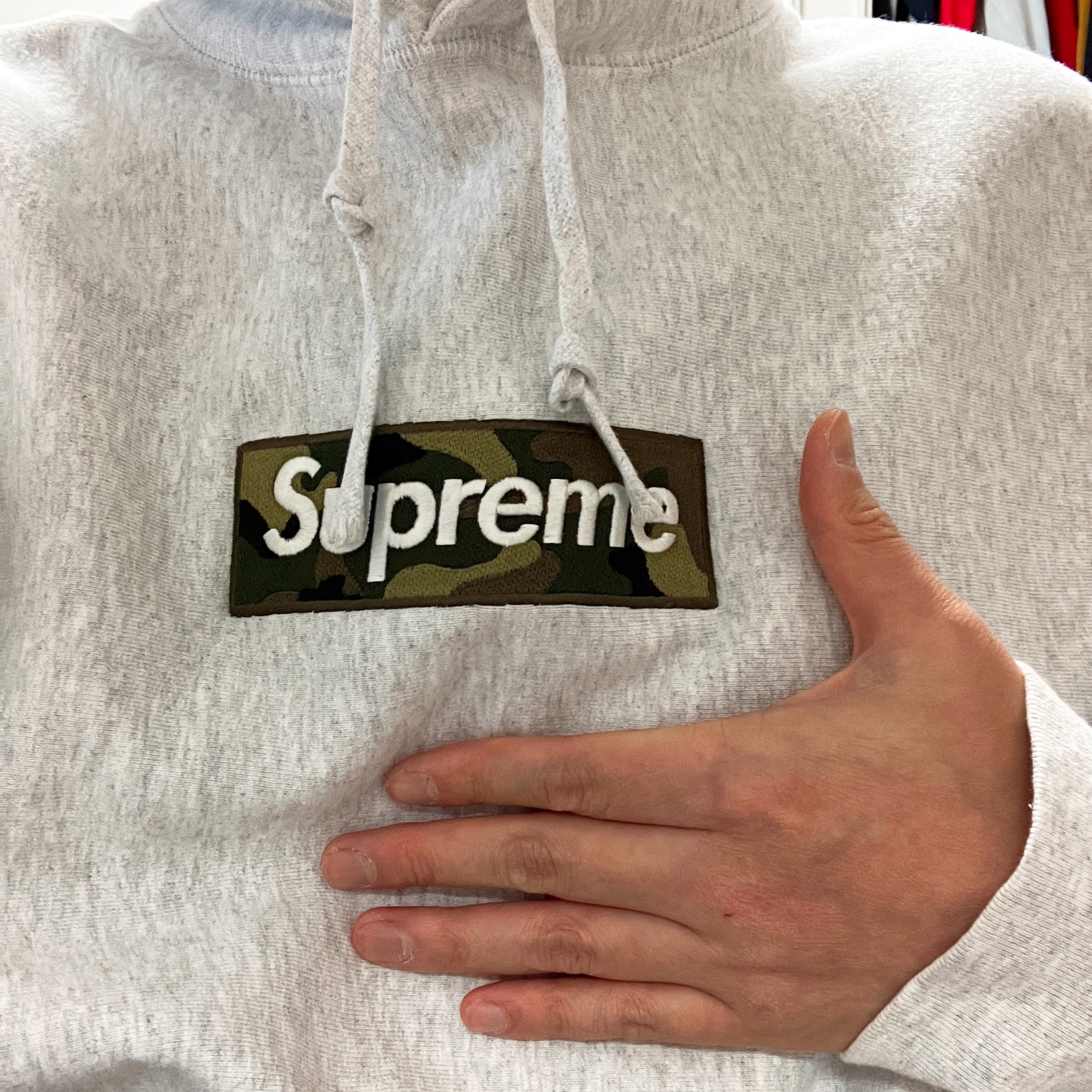 Supreme Box Logo Hooded Sweatshirt Ash Grey - 23FW 착용 스타일