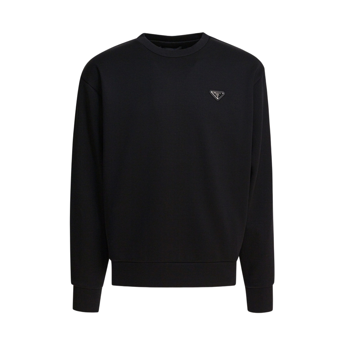 UJL90B-11OQ-F0002 Prada Technical Cotton Sweatshirt Black