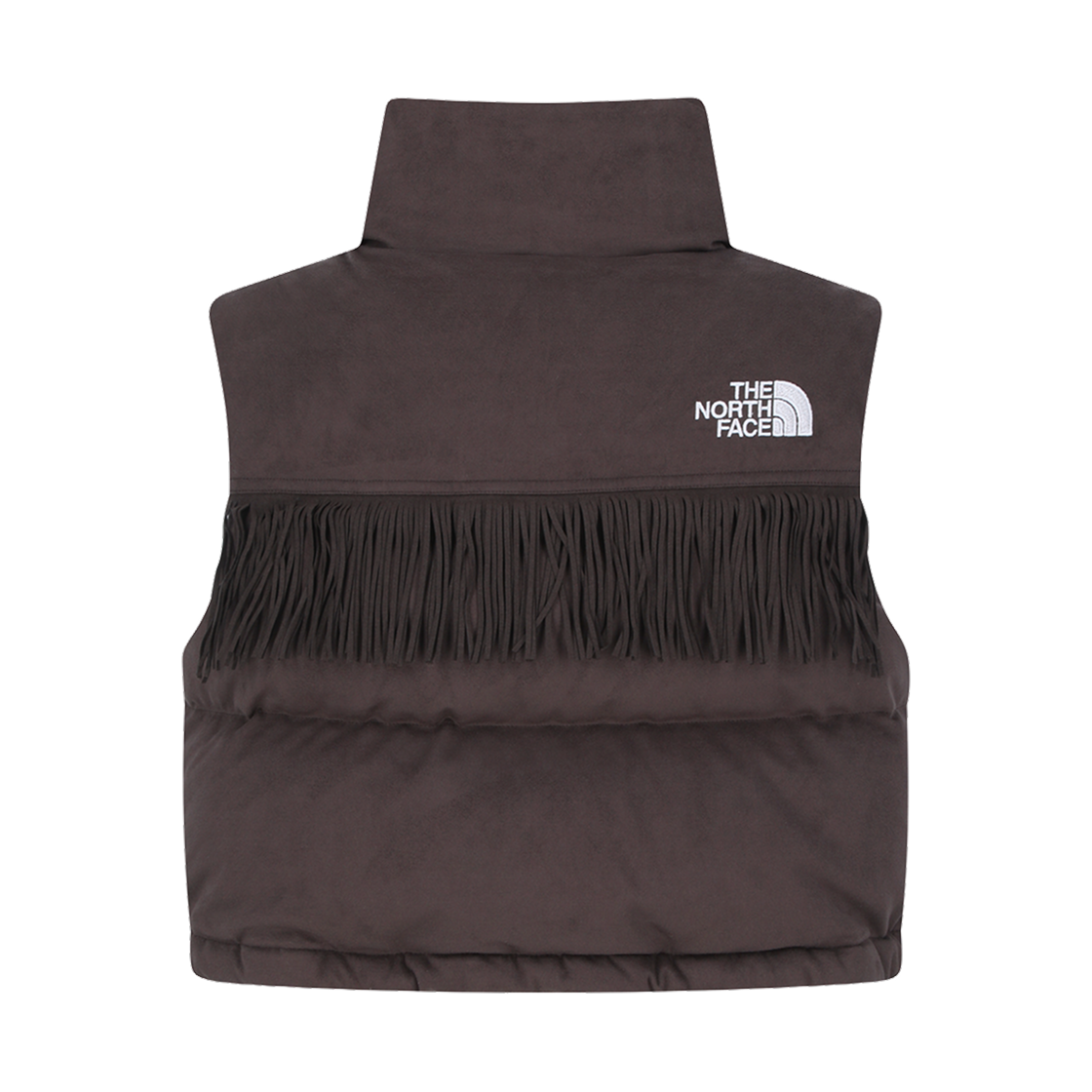 (W) 노스페이스 스웨이드 리얼 베스트 RDS 브라운 - 25FW((W) The North Face Suede Nuptse Vest RDS Brown - 25FW) - 2