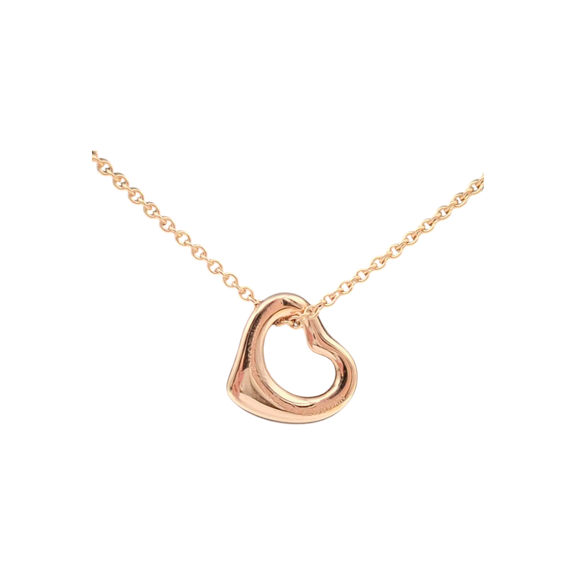 ITMKJLVBGGOG Tiffany Open Heart Gold Necklace L122552