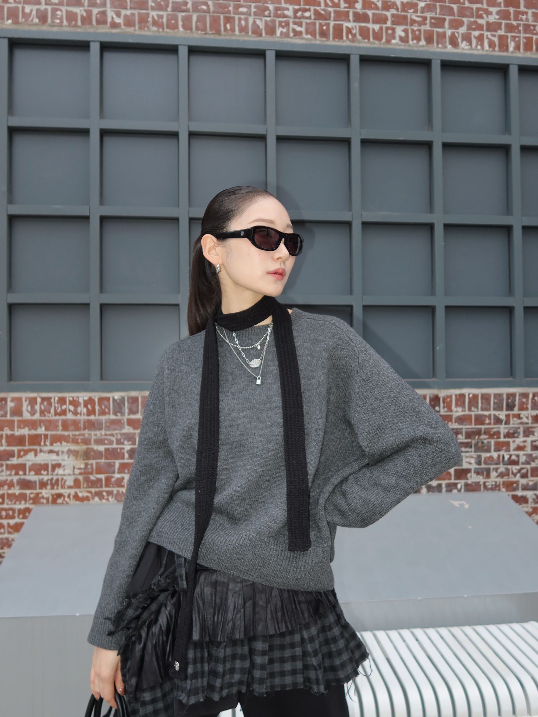 Stussy Landon Sunglasses Black Black Lens, Louis Vuitton Silver Lockit Pendant Necklace Sterling Silver 착용 스타일