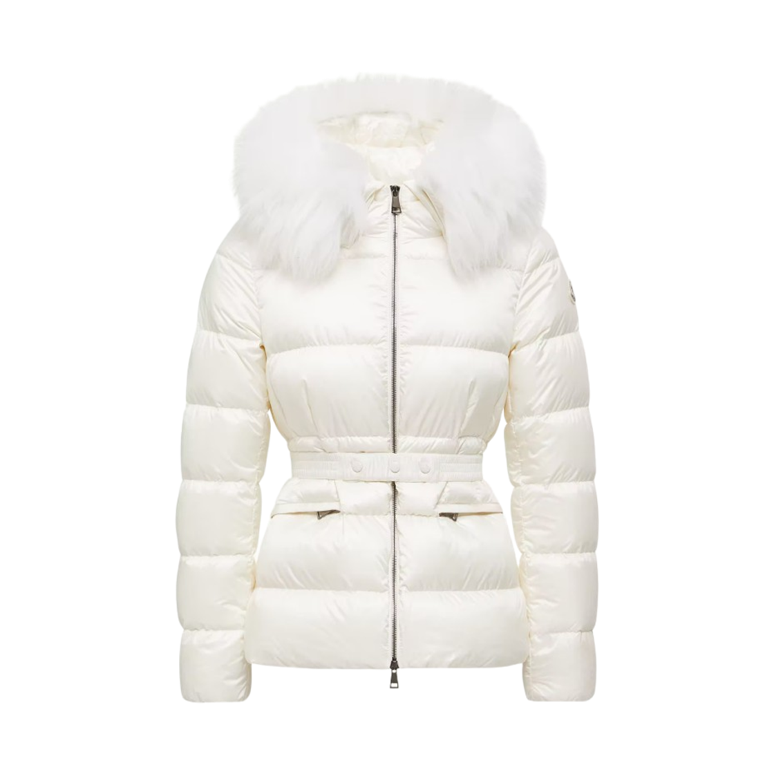 (W) 몽클레르 보에드 후드 시어링 트리밍 쇼트 다운 자켓 화이트 - 25FW((W) Moncler Boed Hooded Shearing Trim Short Down Jacket White - 25FW) - 1