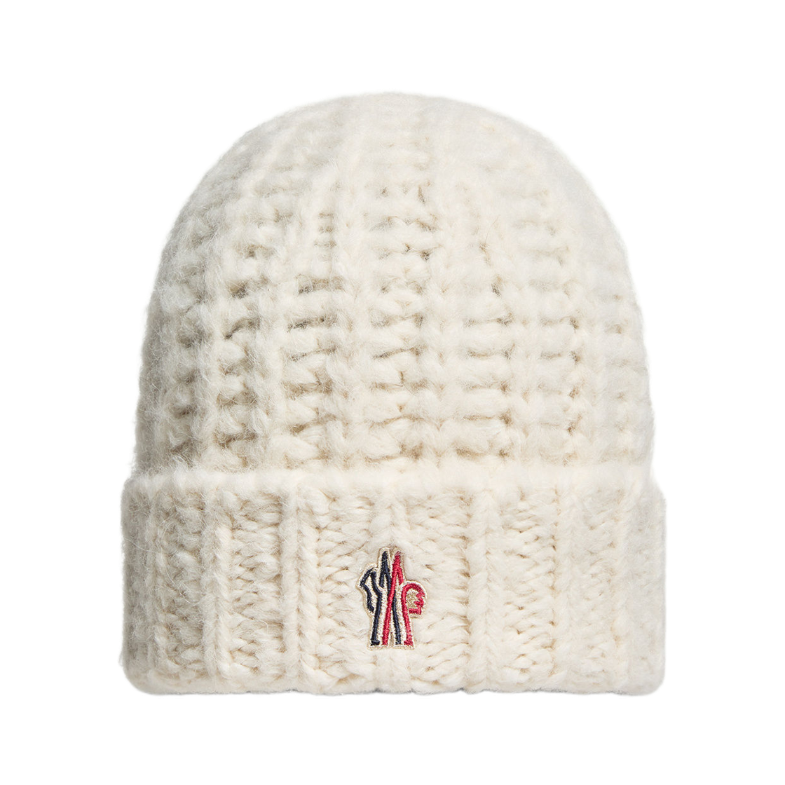 K2-098-3B00001-M5381-04A (W) Moncler Alpaca Blend Beanie White - 25FW