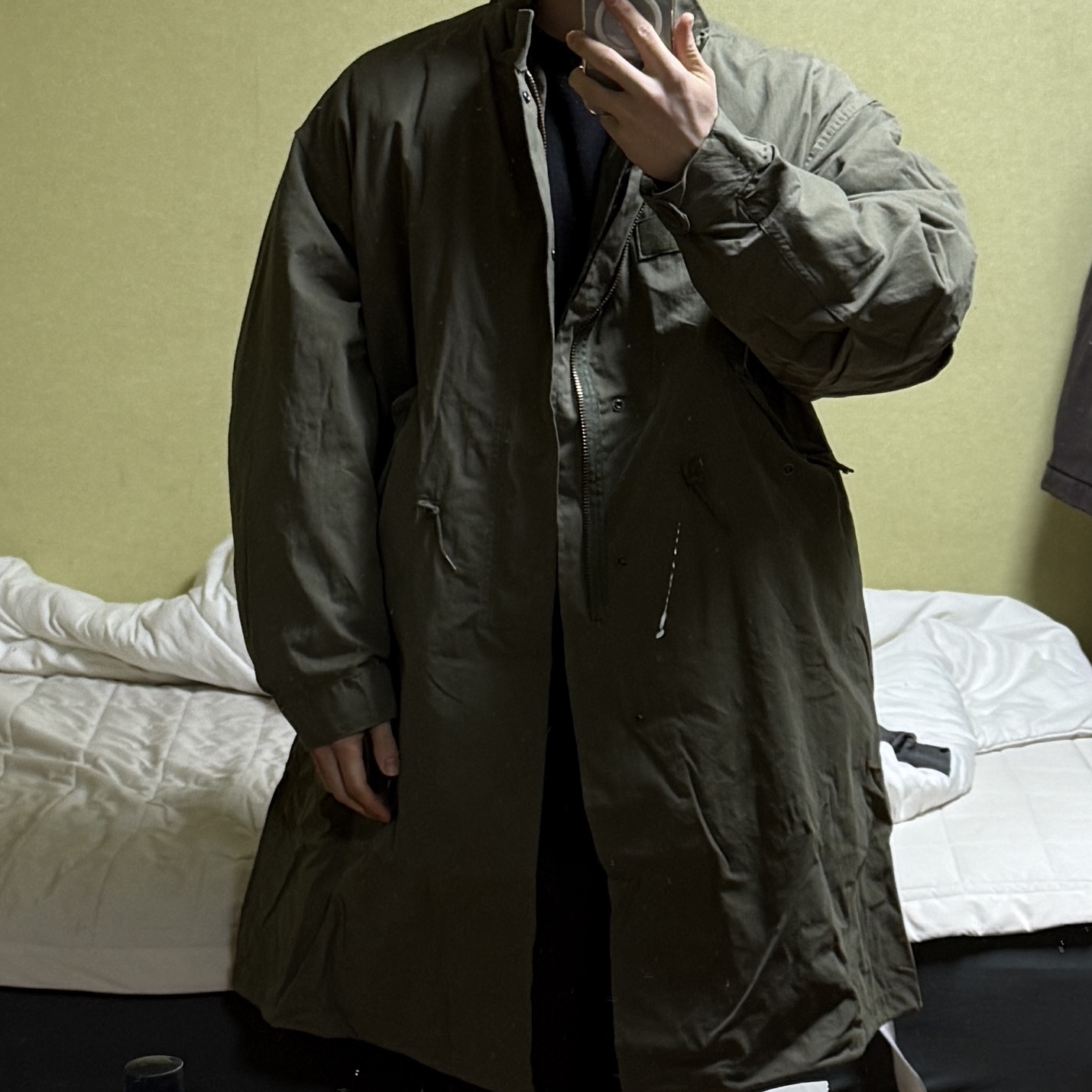 Freak's Store M-65 Mods Coat Liner Set Olive 착용 스타일