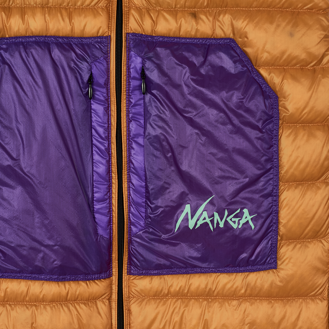난가 울티라이트 다운 베스트 패커블 오렌지 - 25FW(Nanga Ultilight Down Vest Packable Orange - 25FW) - 5
