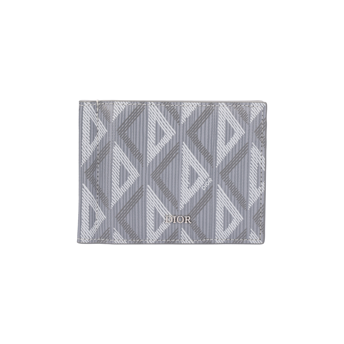 ITNCGIA83V2V Dior Bill Clip Wallet - CD Diamond Canvas Gray