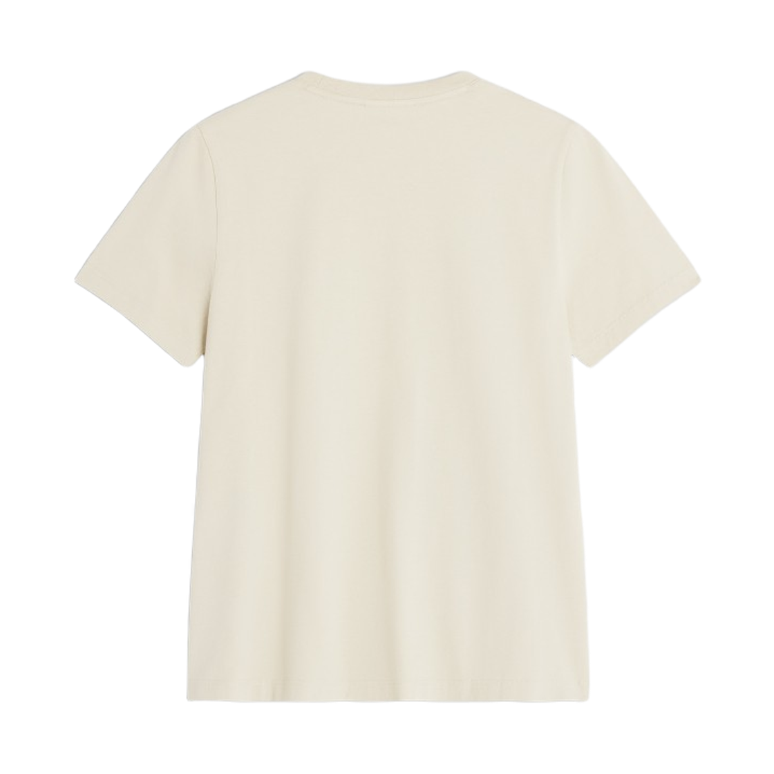 (W) 메종 키츠네 레이디 폭스 레귤러 티셔츠 페더 베이지((W) Maison Kitsune Lady Fox Regular T-Shirt Feather Beige) - 2