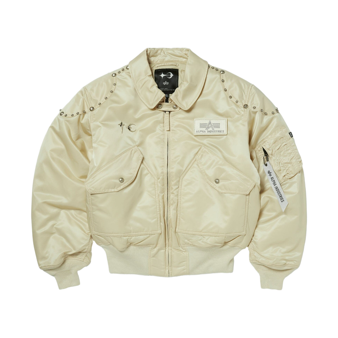 떠그 클럽 x 알파 인더스트리 CWU 45/P 리벳 버튼 버전 빈티지 화이트(Thug Club x Alpha Industries CWU 45/P Rivet Button Version Vintage White)