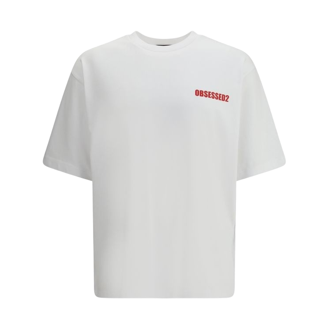 디스퀘어드2 루즈핏 옵세스드2 티셔츠 화이트(Dsquared2 Loose Fit Obsessed2 T-Shirt White)