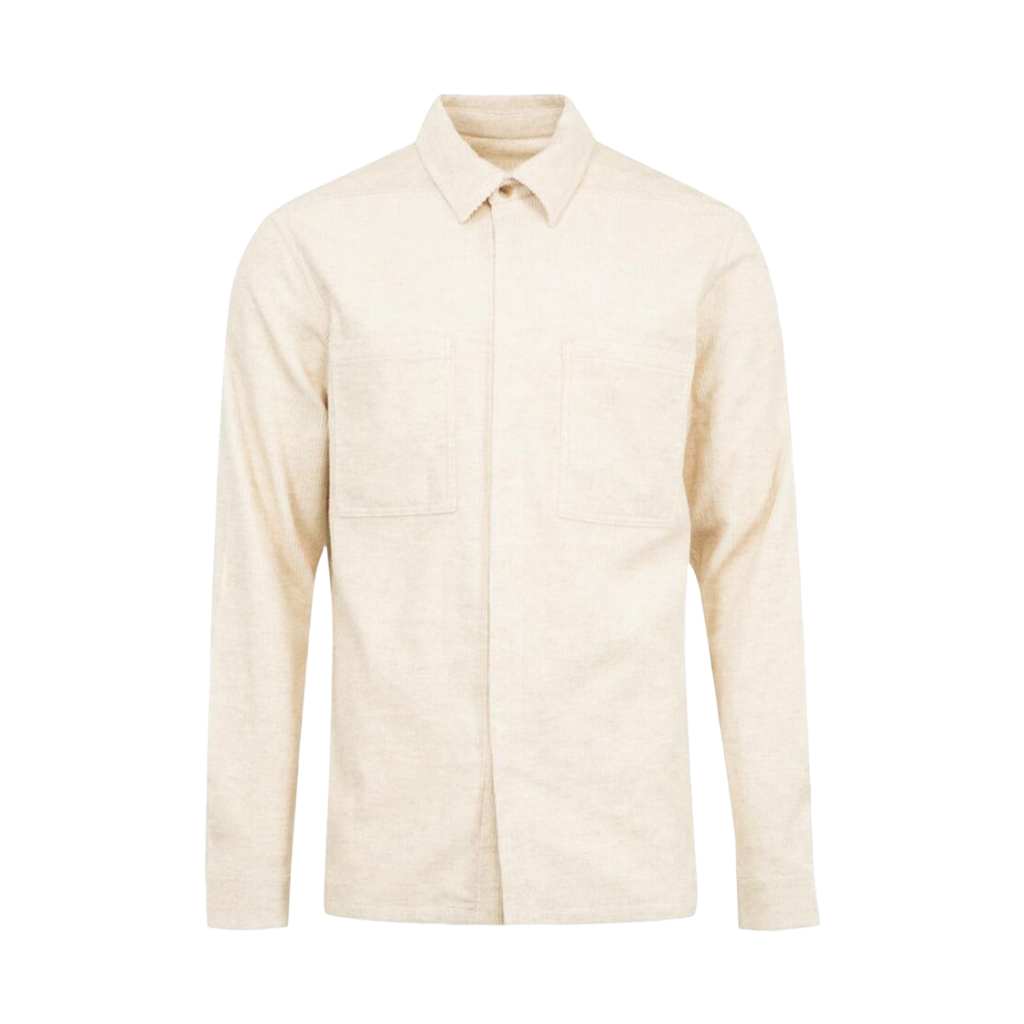RU02E1292-MLC-21 Rick Owens Concordians Work Shirt Natural