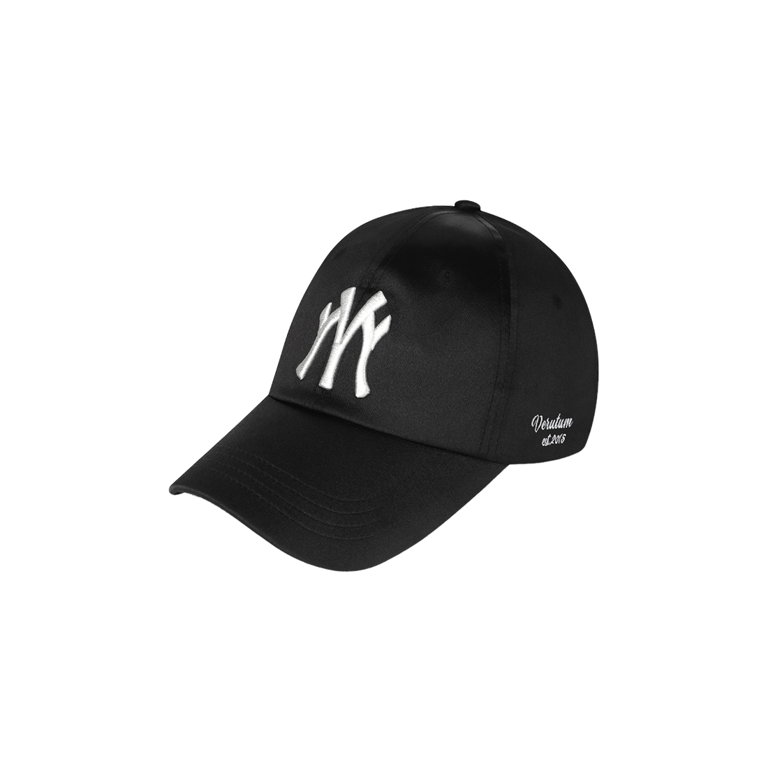 HW-BC239/BK VERUTUM BC239 VRM Symbol Logo Satin Ball Cap Black