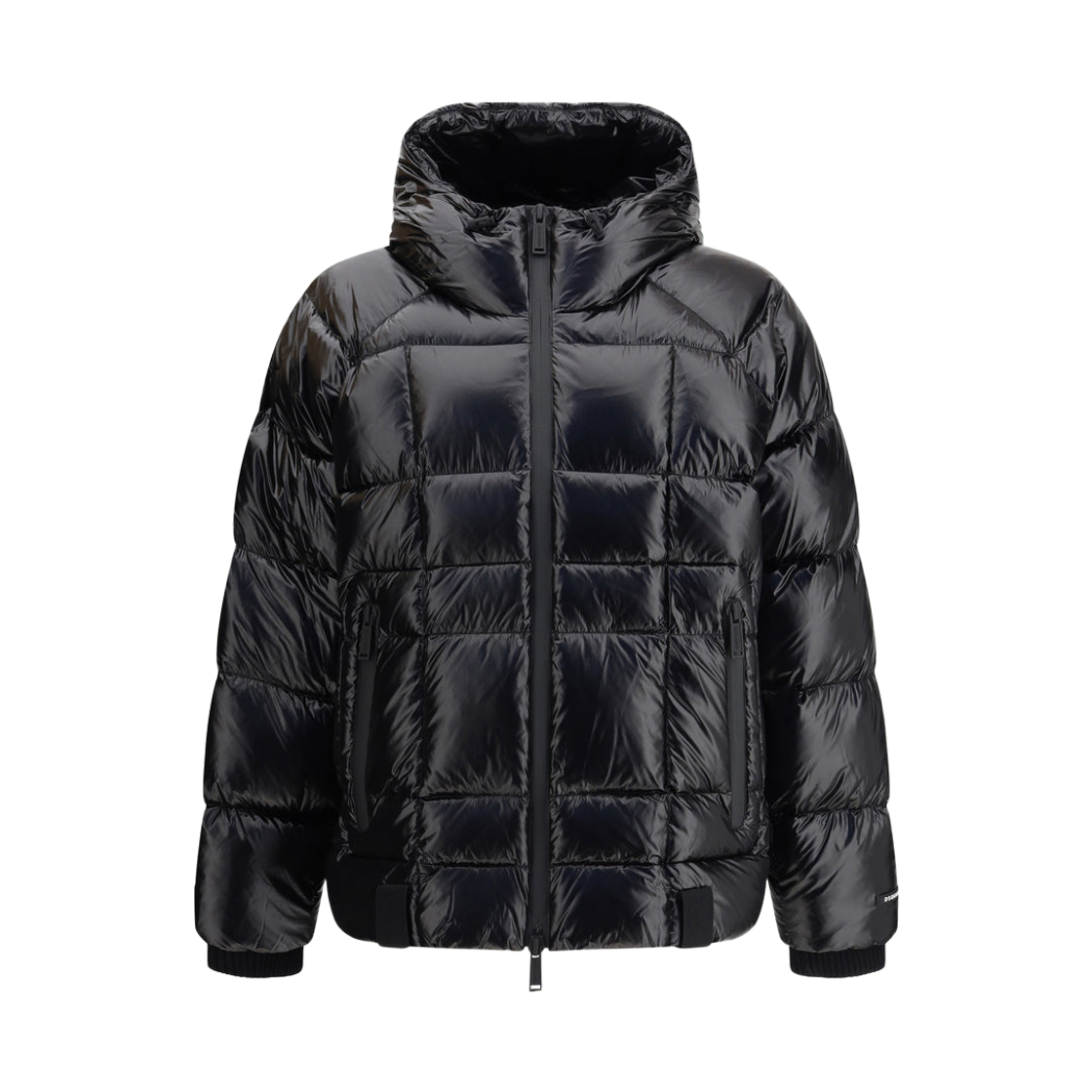 S74AM1611D35315900 Dsquared2 Relaxed Fit Nylon 3D Down Jacket Black