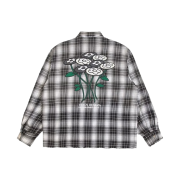 Vandy The Pink Flower Flannel Shirt Black