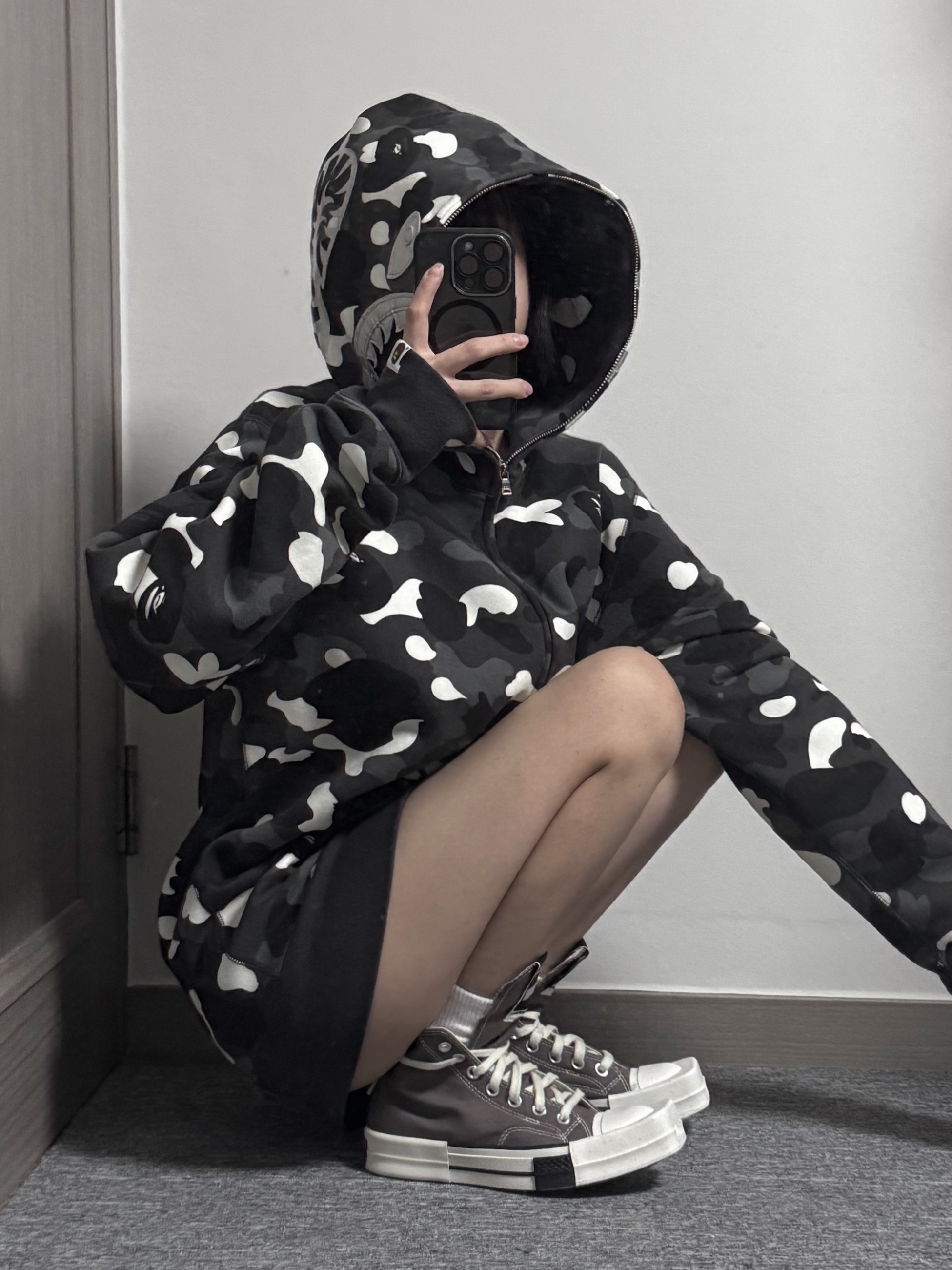 Converse x Drkshdw Turbodrk Chuck 70 Hi Laceless Iron 착용 스타일