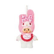 Monchhichi x Sanrio Characters My Melody Chimutan Keychain