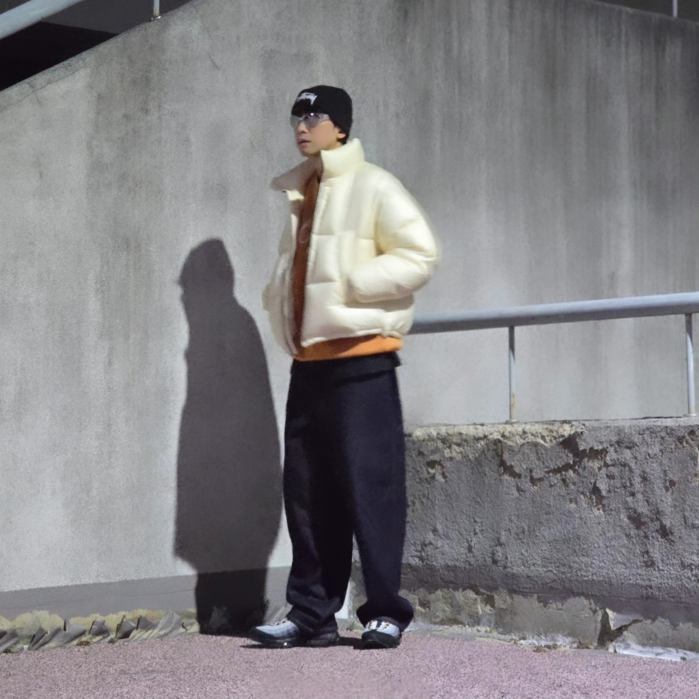 Stussy Big Stock Cuff Beanie Black, Stussy Big Stock Cuff Beanie Black 착용 스타일 - 3