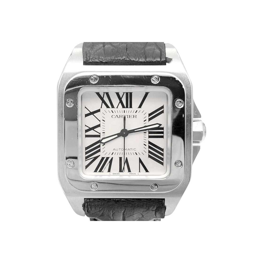 ITGMD5UTIDOA Cartier Santos 100 Medium Steel Watch L759496