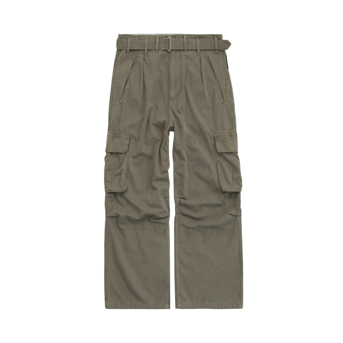 PL5LPT1102C7 Polyteru Belted Cargo Pants 1.2v Deep Beige