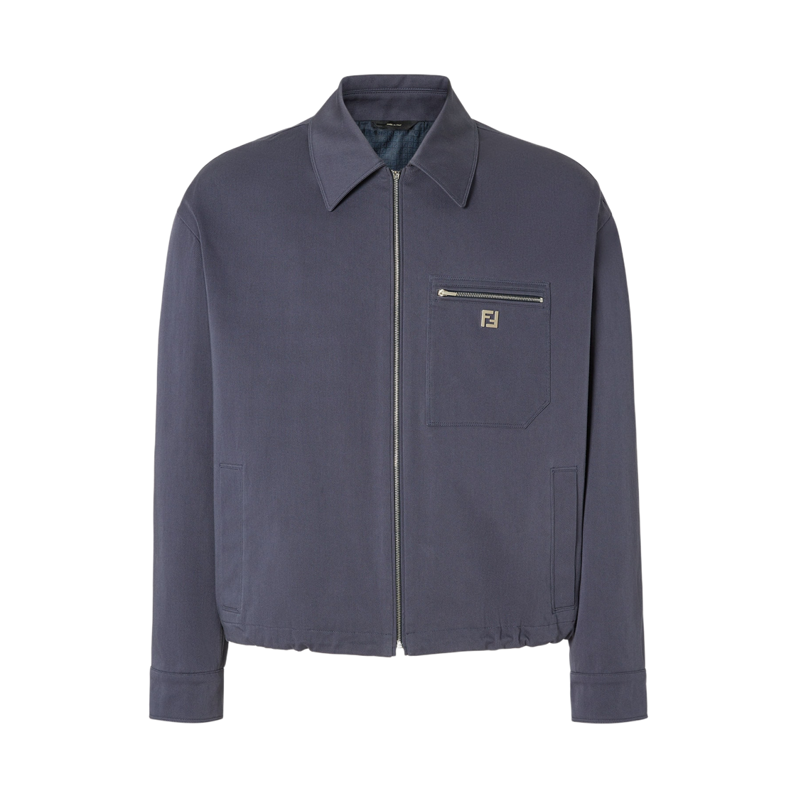 FW1393AUVIF0PTH Fendi Gabardine Blouson Blue