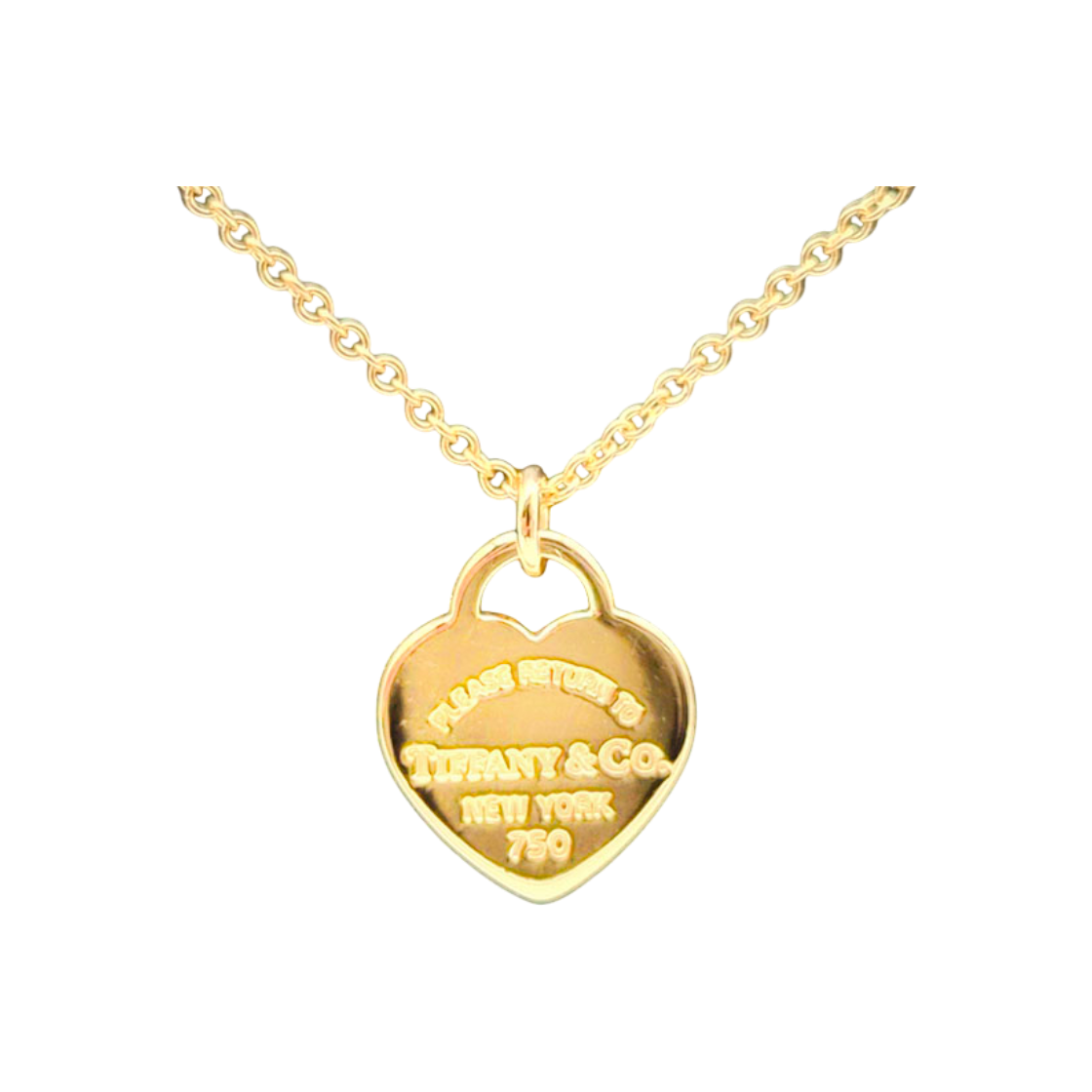 ITBS4MBMS9AO Tiffany Return to Heart Tag Mini Gold Necklace L745949