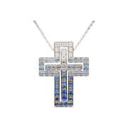 Damiani Belle Epoque Sapphire Iceberg Necklace Large