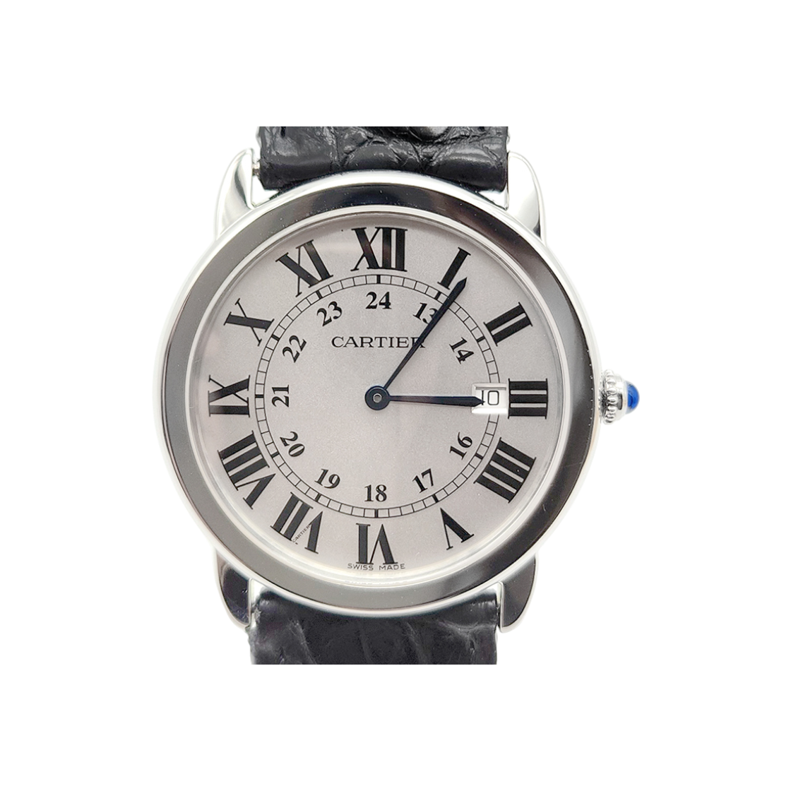 IT46BKM62LN4 Cartier Longue de Solo Steel Watch (Large)