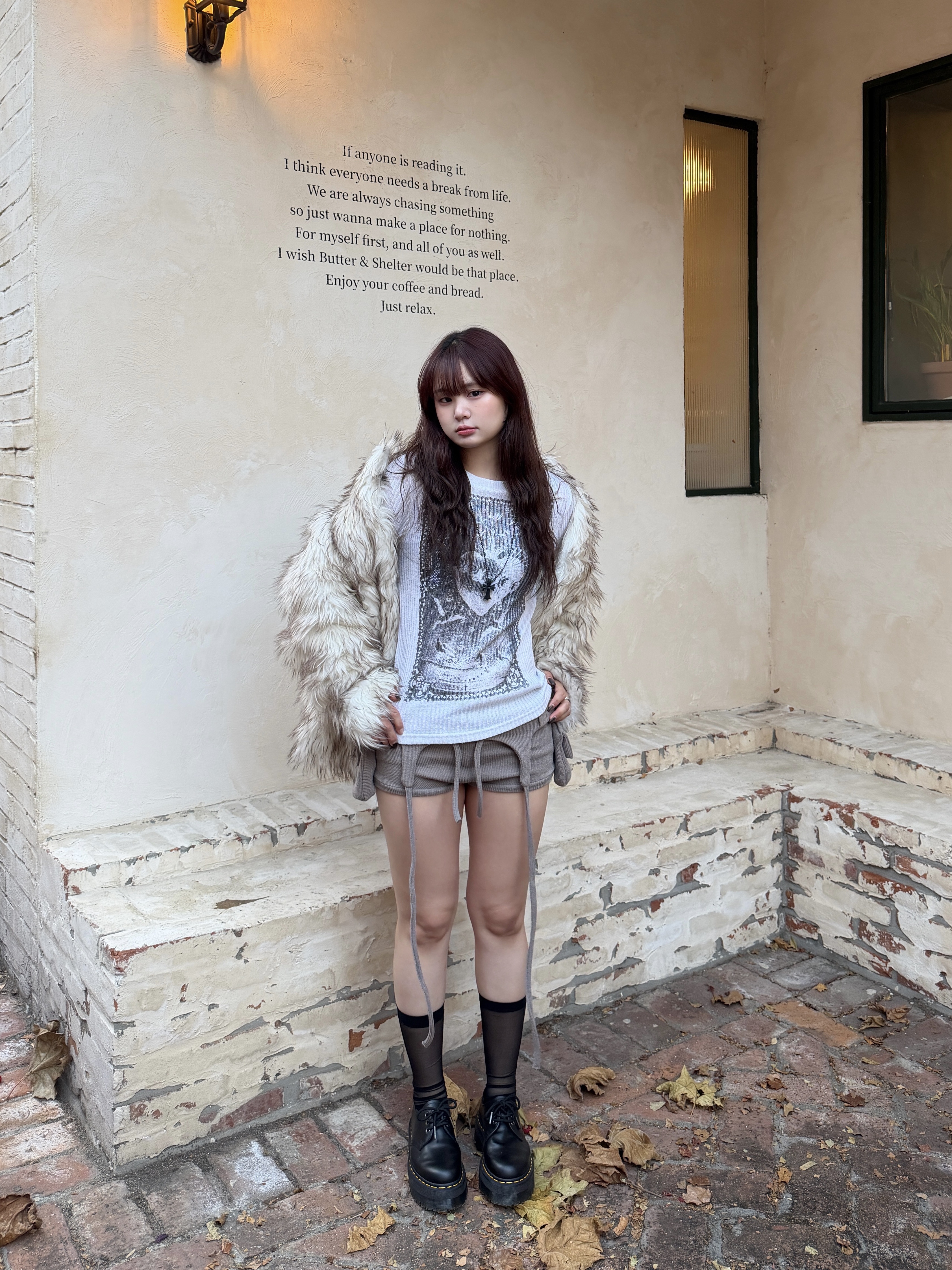 Dr. Martens 1461 Quad Black 착용 스타일 - 2
