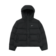 (W) Nike NSW Metro Therma-Fit Loose Fit Hooded Padded Jacket Black White