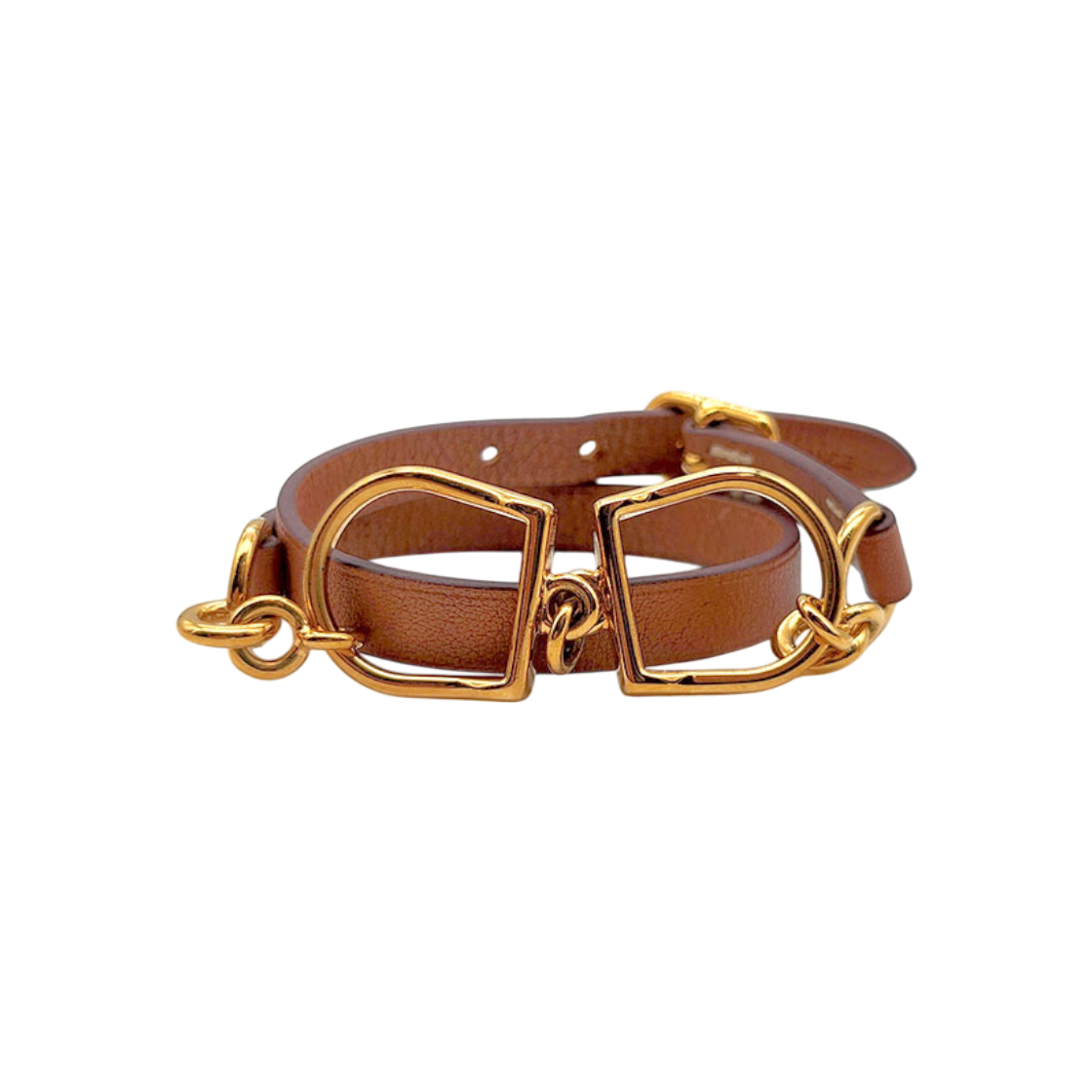 ITBKC3HDU2P5 Hermes Etrier Double Tour Bracelet (D) L887089