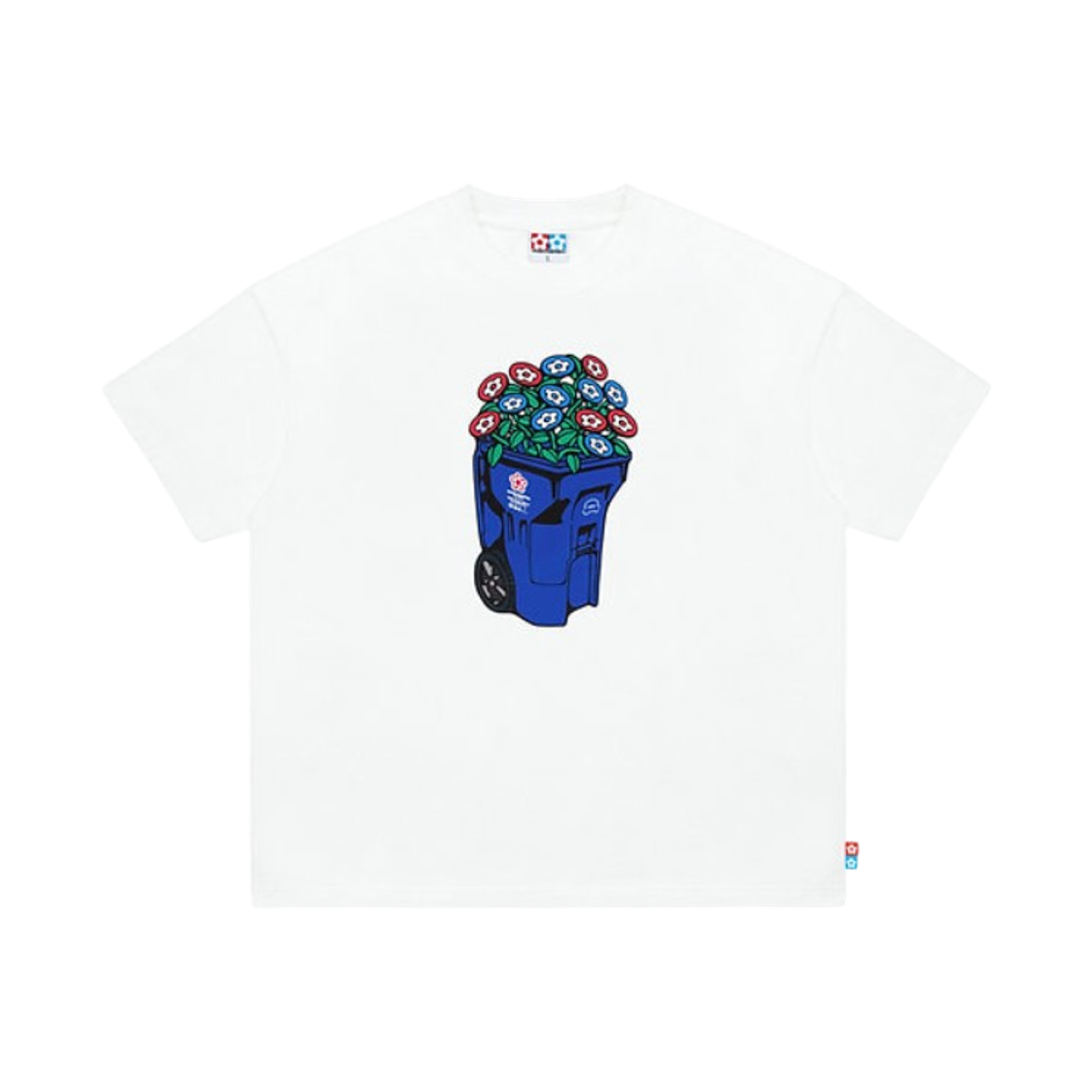 반디 더 핑크 트래시 캔 티셔츠 화이트(Vandy The Pink Trash Can T-Shirt White)