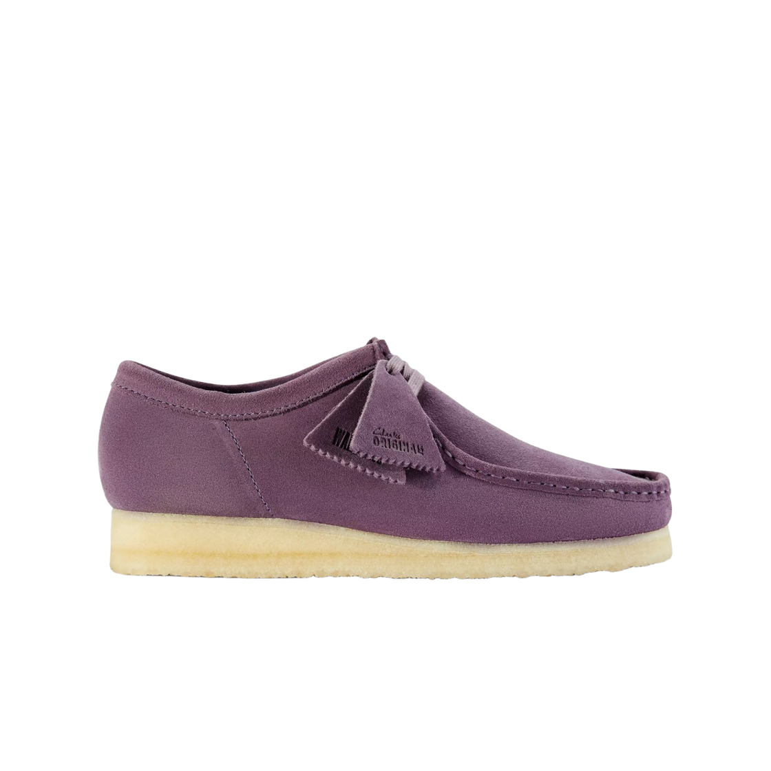 클락스 왈라비 플럼 스웨이드