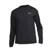 Nike Dri-Fit UV Hyverse Long Sleeve Fitness Top Black White - Asia