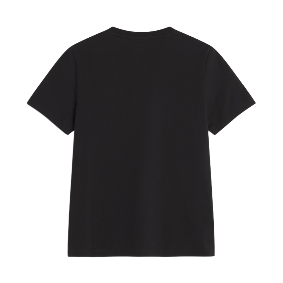 (W) 메종 키츠네 레이디 폭스 레귤러 티셔츠 블랙((W) Maison Kitsune Lady Fox Regular T-Shirt Black) - 2