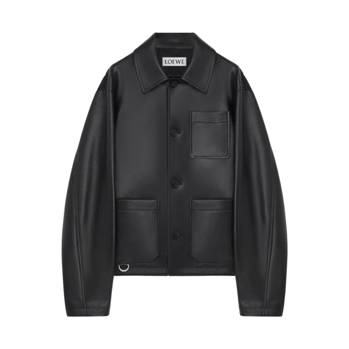 로에베 나파 램스킨 워크웨어 자켓 블랙(Loewe Nappa Lambskin Workwear Jacket Black)