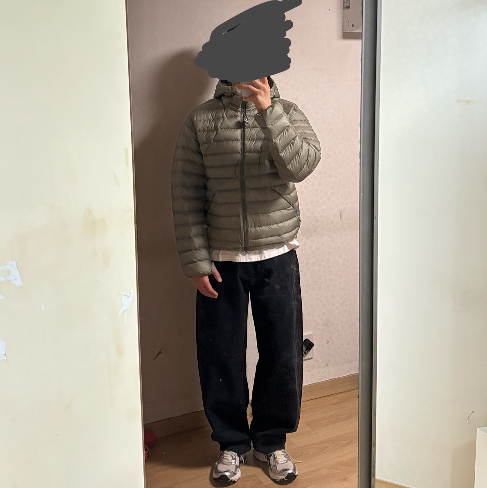 The North Face Ventus On Jacket Light Khaki 착용 스타일 - 2