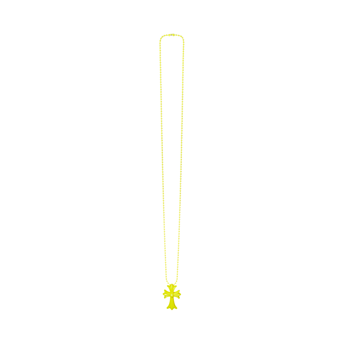 크롬하츠 실리크롬 CH 크로스 펜던트 옐로우 2025(Chrome Hearts Silichrome CH Cross Pendant Yellow 2025)