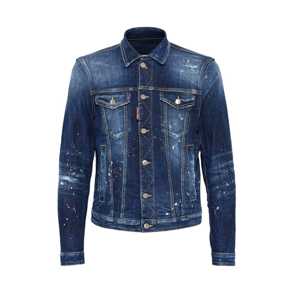 S74AM1601S30664470 Dsquared2 Dan Denim Jacket Blue