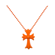 Chrome Hearts Silichrome CH Cross Pendant Orange 2025