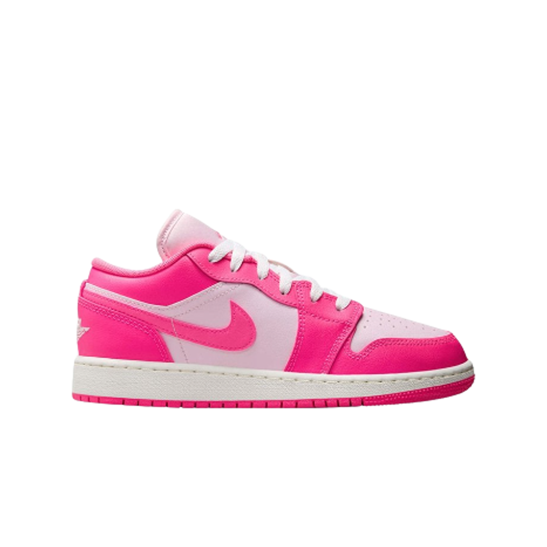 553560-661 (GS) Jordan 1 Low Pink Foam Hyper Pink