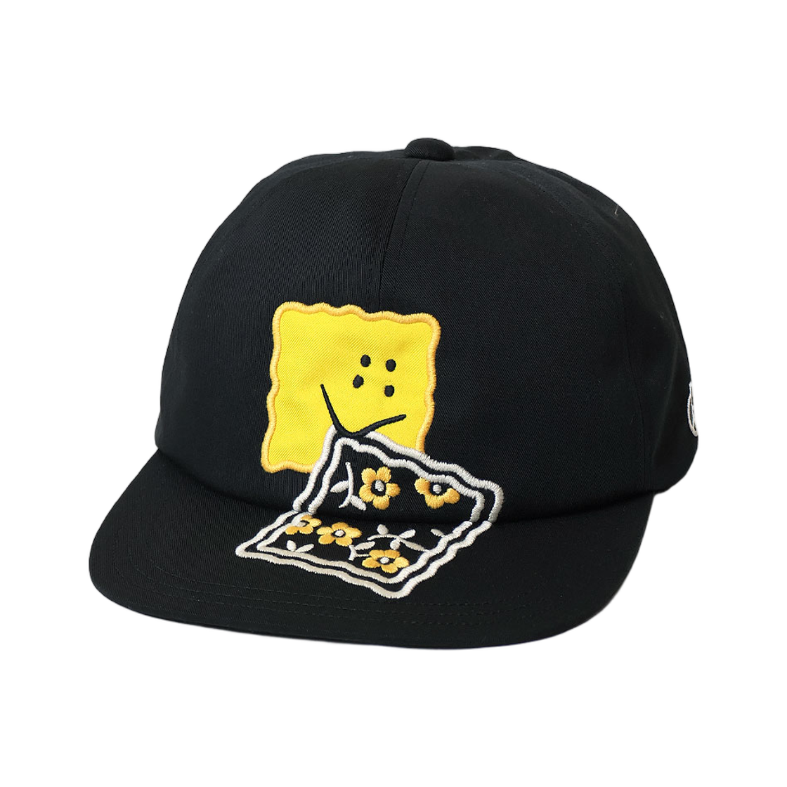 K2513XH573 Kapital Chino Baseball Cap Peckish Rainbow Embroidery Black