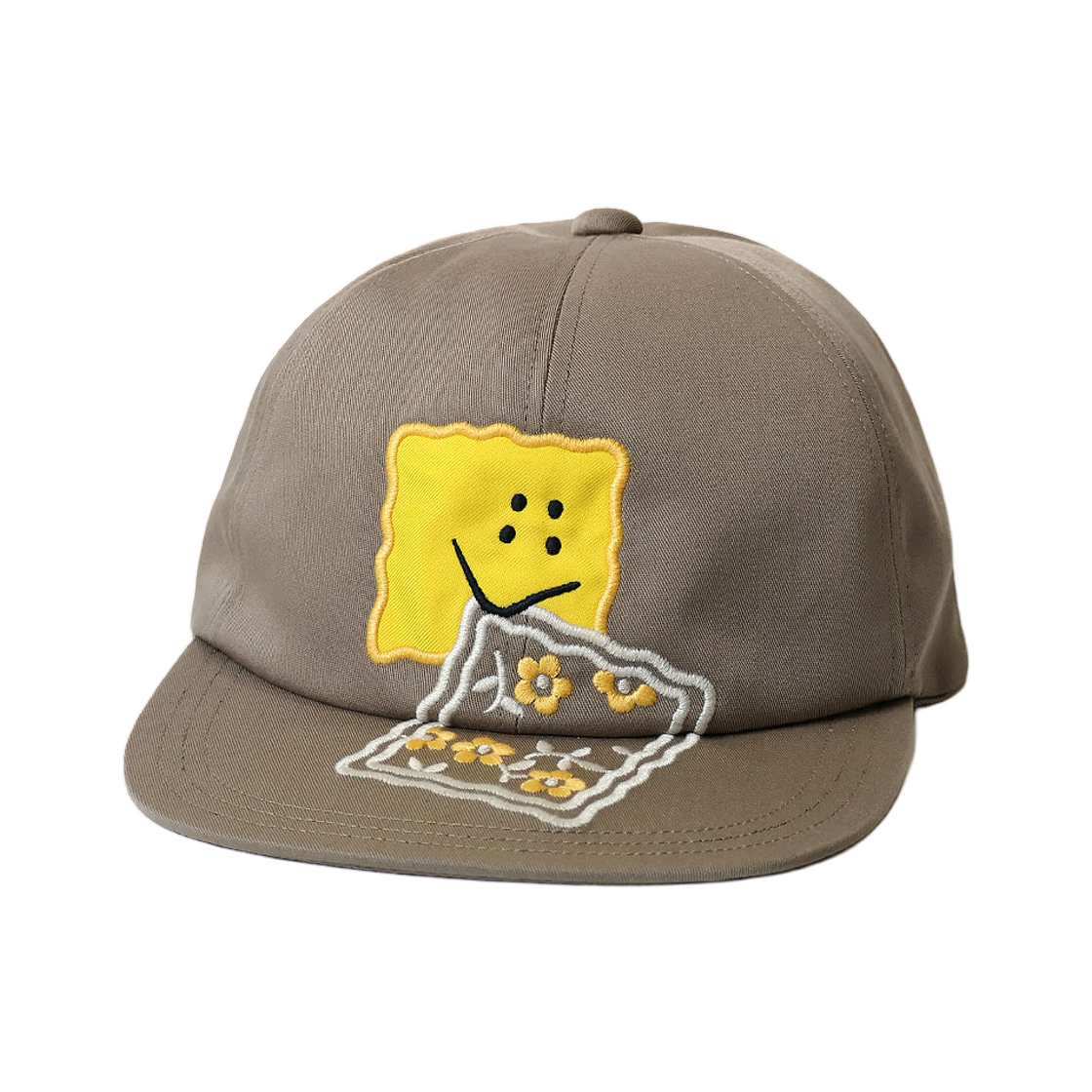 캐피탈 치노 베이스볼 캡 패키쉬 레인보우 자수 베이지