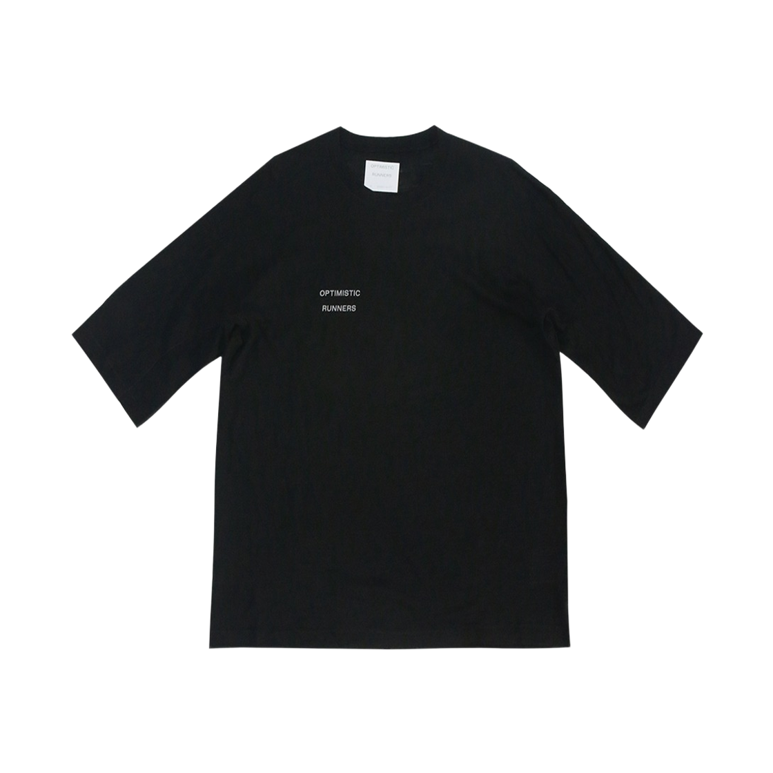 옵티미스틱 러너스 메리노 울 티셔츠 블랙(Optimistic Runners Merino Wool T-Shirt Black)