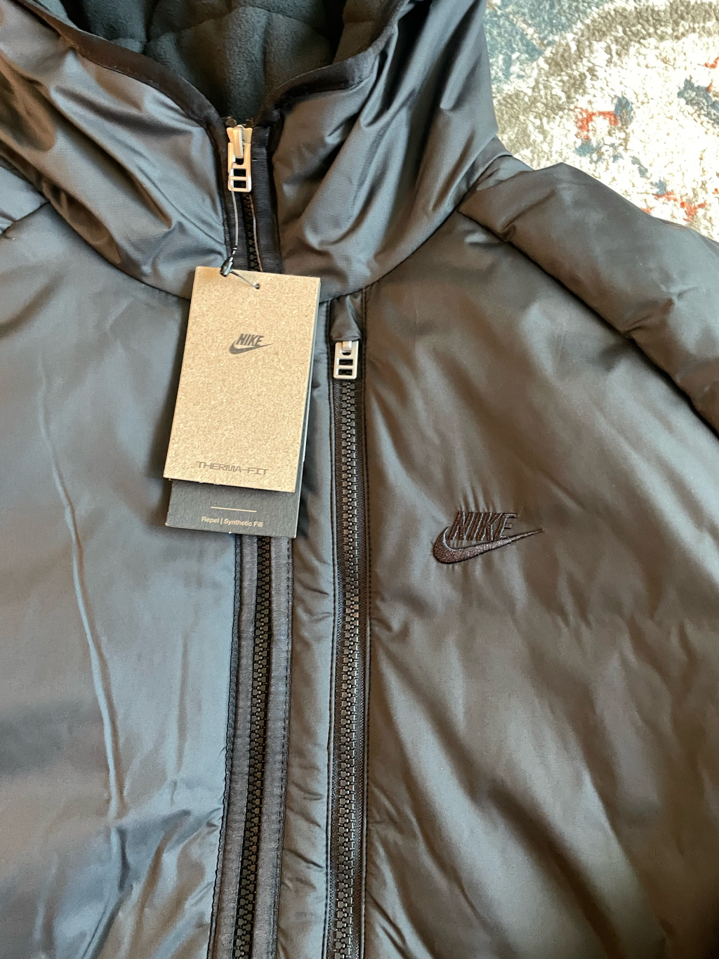 Nike NSW Repel Legacy Hooded Jacket Black - Asia 착용 스타일 - 3
