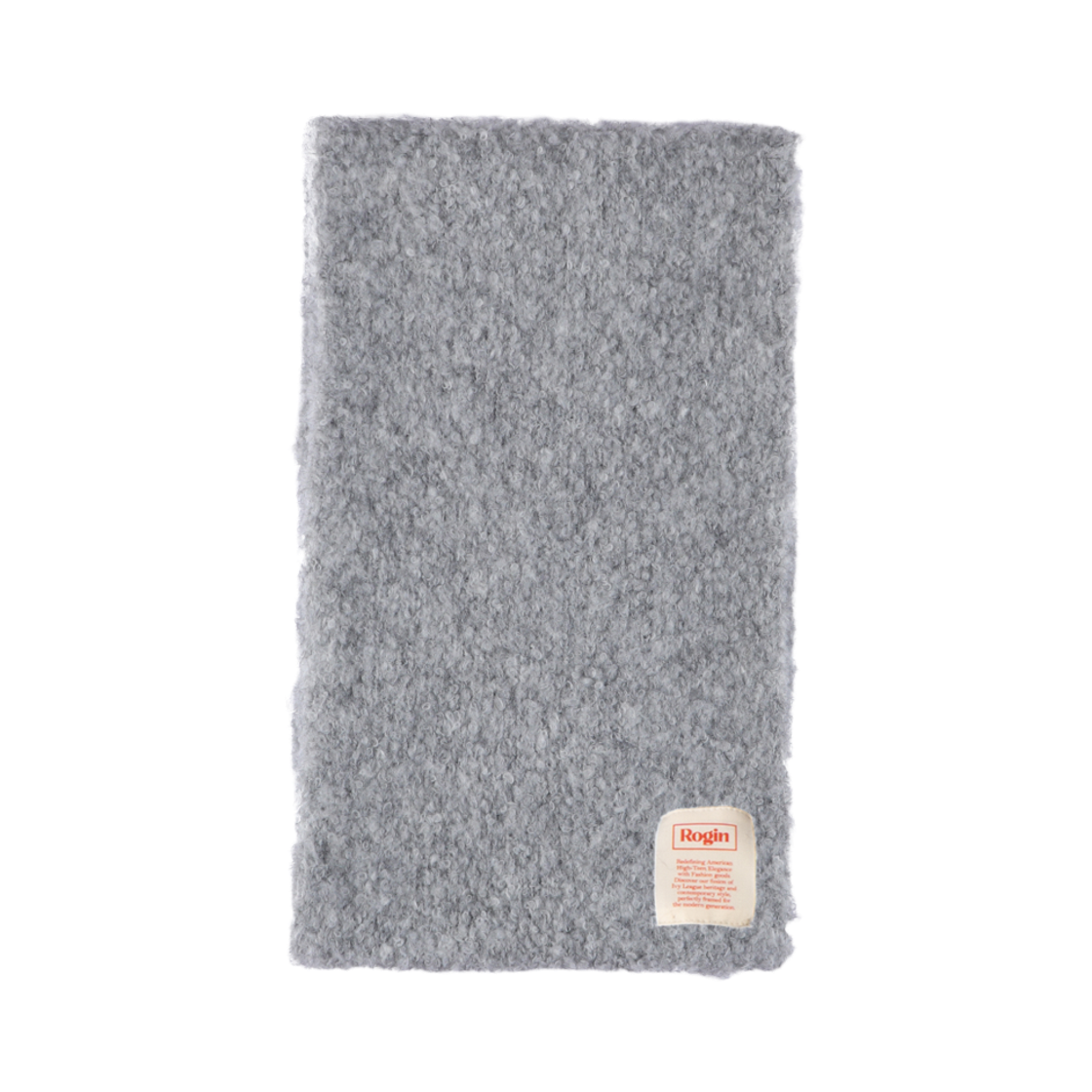 RG_MF_01 Rogin N Rosie Wool Essential Muffler Gray
