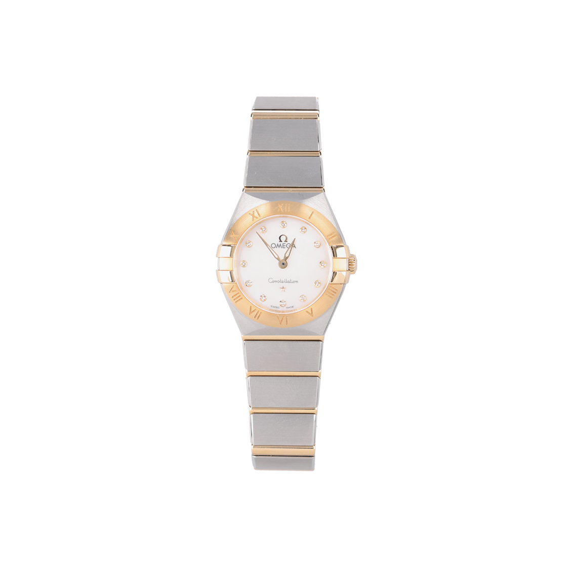 ITBEMLUBR4OM Omega Constellation Yellow Gold Diamond Quartz Watch 25mm