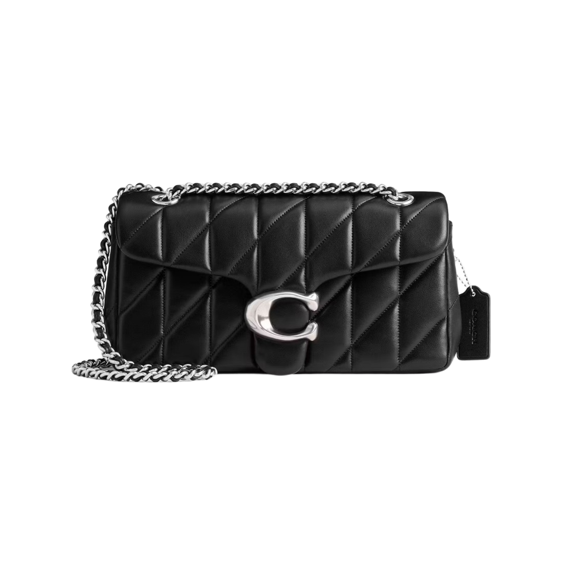 CP150-LHBLK Coach Tabby Shoulder Bag 26 with Quilting Black
