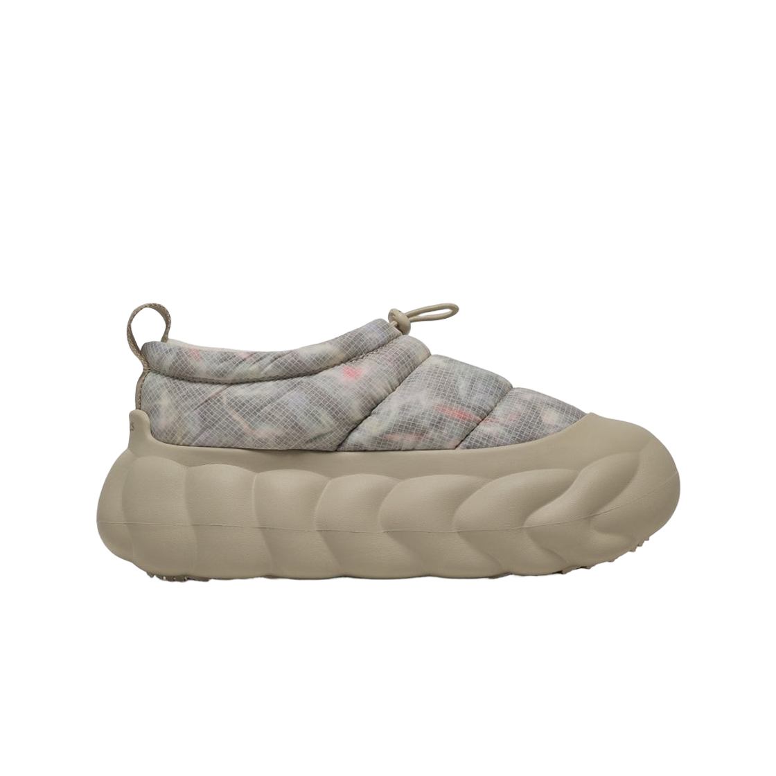 211562-100 Crocs Overpuff Shorty Translucent White