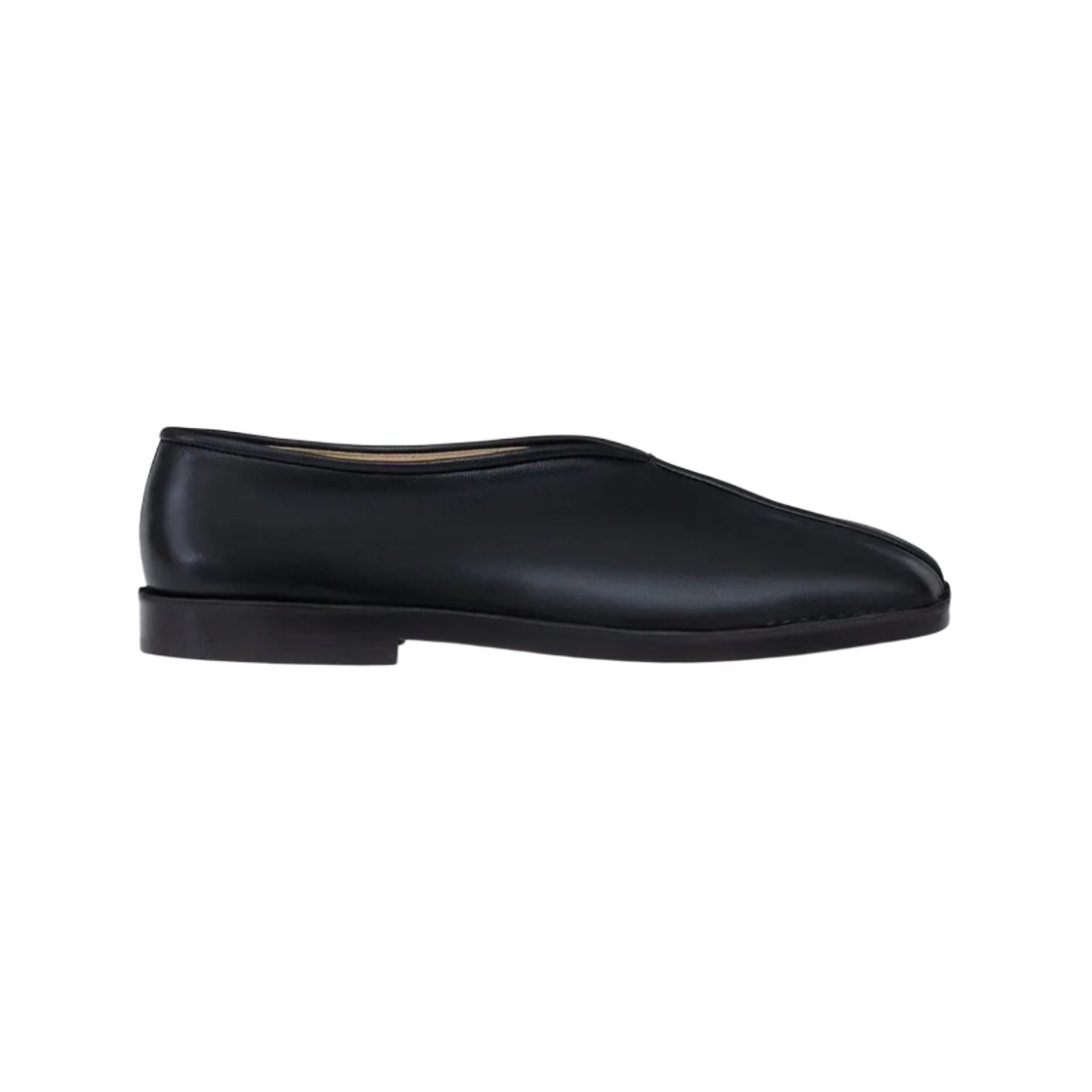 르메르 플랫 파이프드 슬리퍼 블랙 다크 초콜릿(Lemaire Flat Piped Slippers Black Dark Chocolate)
